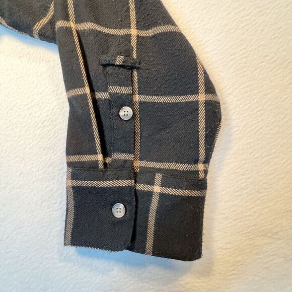 Isaac Mizrahi Live Plaid Black Tan Shacket Long Sleeve Size XL Mid Length - Picture 15 of 16